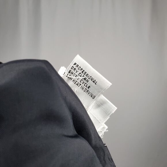 Zola Evening Silk Wide Leg Pants Women 12 Black Chiffon Overlay Romantic Gala - Picture 6 of 11